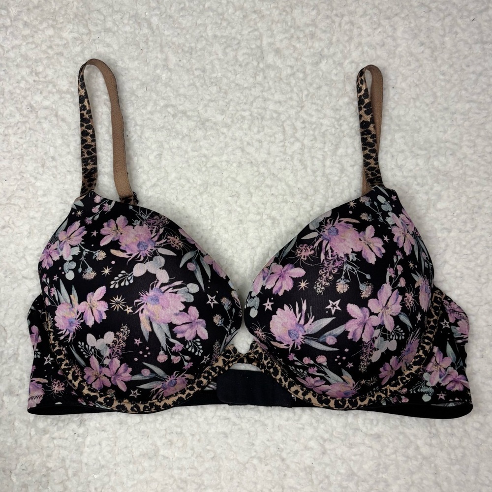 Victoria’s Secret Multi Print Sexy Tee Push Up Bra